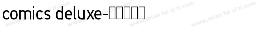 comics deluxe字体转换